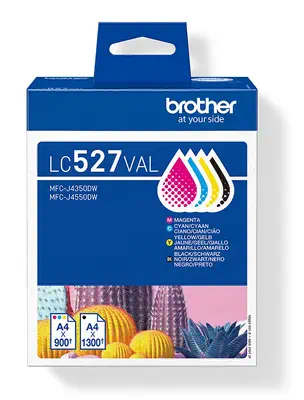 Brother LC-527VAL cartouche d'encre 4 pièce(s) Original Noir, Cyan, Magenta, Jaune - Cartouches d'encre - visuel 1