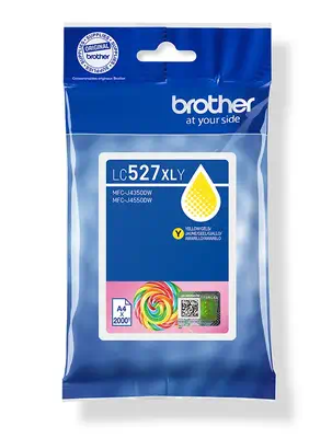 Brother LC-527XLY cartouche d'encre 1 pièce(s) Original Rendement élevé (XL) Jaune - Cartouches d'encre - visuel 1