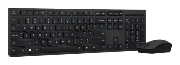 Lenovo 4X31R64316 clavier Souris incluse Bureau RF sans fil + Bluetooth QWERTY Anglais américain Gri - Pack Clavier, souris - visuel 4