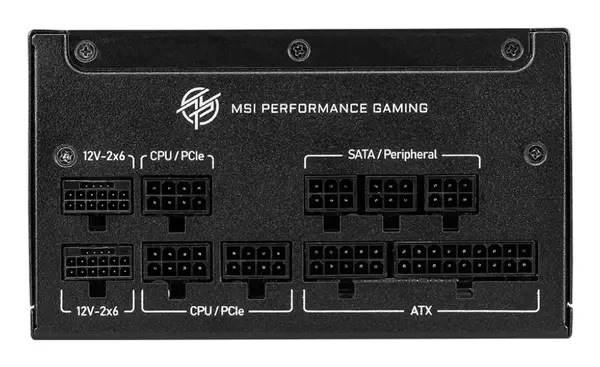 MSI MPG A850GS PCIE5 unité d'alimentation d'énergie 850 W 24-pin ATX ATX Noir - Boitier d'alimentation - visuel 2