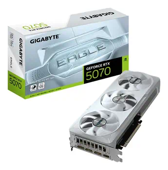 Garantie GeForce RTX 5070 EAGLE OC ICE SFF 12G Carte Graphique - 12 Go GDDR7, 192 bits, PCI-E 5.0, 2587 MHz C