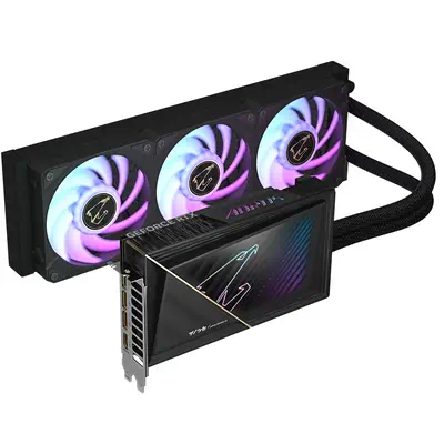 AORUS GeForce RTX 5080 XTREME WATERFORCE 16G Carte Graphique - 16 Go GDDR7, 256 bits, PCI-E 5.0, 280 - Gigabyte - Carte graphique - visuel 2