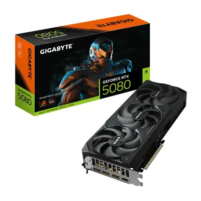 GeForce RTX 5080 WINDFORCE OC SFF 16G Carte Graphique - 16 Go GDDR7, 256 bits, PCI-E 5.0, 2670MHz Fr - Gigabyte - Carte graphique - visuel 1