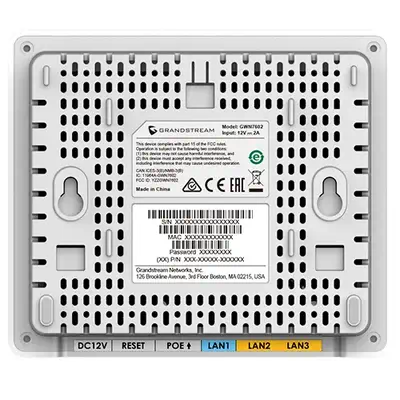 Grandstream Networks GWN7604 point d'accès réseaux locaux sans fil 867 Mbit/s Blanc Connexion Ethern - Borne Wifi - visuel 4