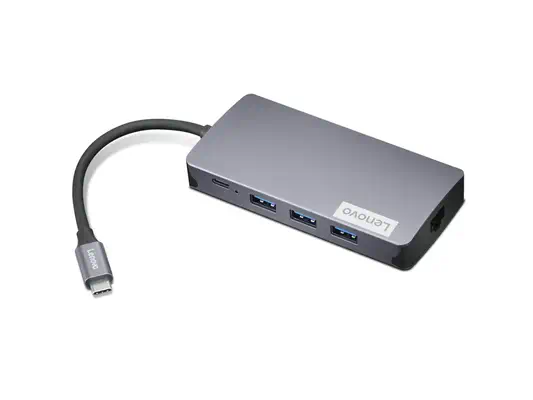 Lenovo GX91M73946 station d'accueil Avec fil USB 3.2 Gen 1 (3.1 Gen 1) Type-C Gris - Station d'accueil pour portable - visuel 1