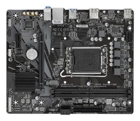 H610M K V2 Carte mère - Processeurs Intel Core 14ᵉ génération, jusqu'à 5600 MHz DDR5, 1xPCIe 3.0 M.2 - Gigabyte - visuel 4