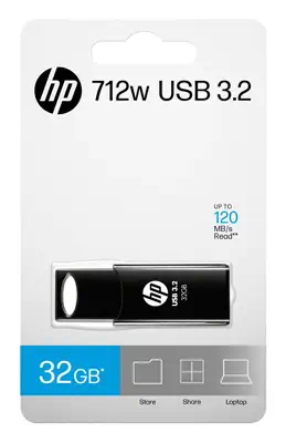 HP 712w lecteur USB flash 32 Go USB Type-A 3.2 Gen 1 (3.1 Gen 1) Noir - Clé USB - visuel 5