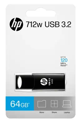HP 712w lecteur USB flash 64 Go USB Type-A 3.2 Gen 1 (3.1 Gen 1) Noir - Clé USB - visuel 5