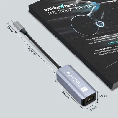 Techly IDATA USB-ETGIGA-CA station d'accueil Avec fil USB 3.2 Gen 1 (3.1 Gen 1) Type-C Noir, Argent - Station d'accueil pour portable - visuel 3