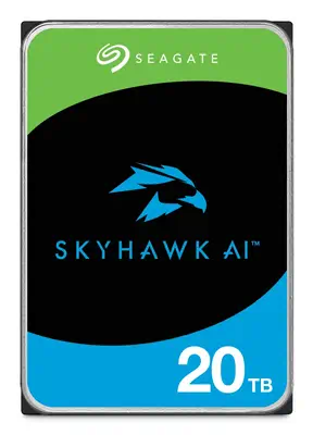 Seagate SkyHawk AI ST20000VE004 disque dur 20 To 7200 tr/min 512 Mo 3.5" Série ATA III - Disque dur Interne - visuel 2