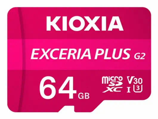 Kioxia LMPL2M064GG2 mémoire flash 64 Go MicroSDXC UHS-I Classe 10 - Carte Mémoire - visuel 1