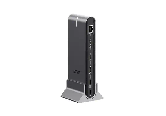 Acer HP.DSCAB.022 station d'accueil Avec fil USB 3.2 Gen 1 (3.1 Gen 1) Type-C Argent - Station d'accueil pour portable - visuel 2
