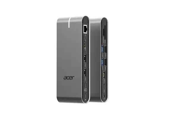 Acer HP.DSCAB.022 station d'accueil Avec fil USB 3.2 Gen 1 (3.1 Gen 1) Type-C Argent - Station d'accueil pour portable - visuel 1
