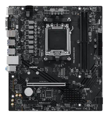 MSI PRO A620AM-B EVO carte mère AMD A620A Emplacement AM5 ATX - Carte mère - visuel 1