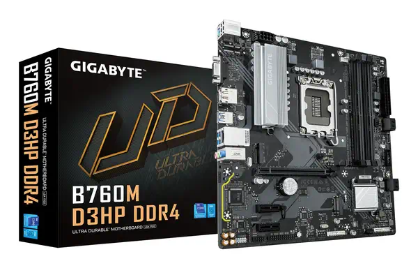 B760M D3HP DDR4 Carte Mère - Prend en charge les processeurs Intel Core de 14e génération, VRM numér - Gigabyte - Carte mère - visuel 1