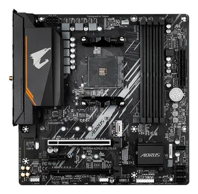 B550M AORUS ELITE AX Carte mère - Processeurs AMD Ryzen 5000, VRM 5+3 phases, jusqu'à 4733 MHz DDR4, - Gigabyte - visuel 2