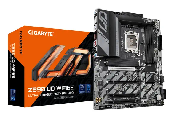 Carte mère Z890 UD WIFI6E - Prend en charge les processeurs Intel Core Ultra (Série 2), VRM à 12+1+2 - Gigabyte - visuel 1