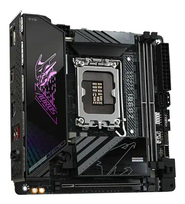 Carte mère Z890I AORUS ULTRA - Prend en charge les processeurs Intel Core Ultra (Série 2), VRM à 8+1 - Gigabyte - visuel 3