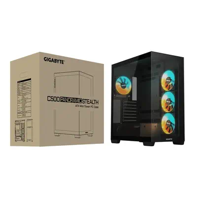 GIGABYTE C500 PANORAMIC STEALTH Midi Tower Noir - Gigabyte - Boitier - visuel 8