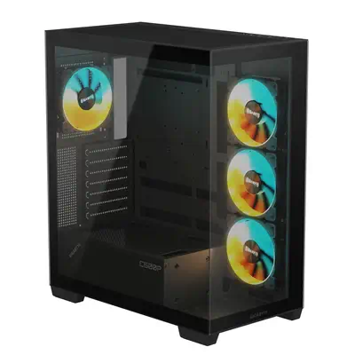 GIGABYTE C500 PANORAMIC STEALTH Midi Tower Noir - Gigabyte - Boitier - visuel 5