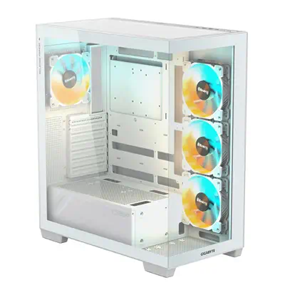 GIGABYTE C500 PANORAMIC STEALTH Midi Tower Blanc - Gigabyte - Boitier - visuel 6