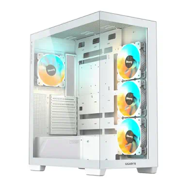 GIGABYTE C500 PANORAMIC STEALTH Midi Tower Blanc - Gigabyte - Boitier - visuel 1