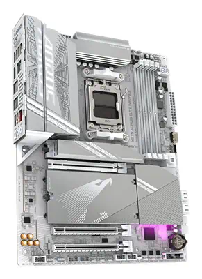X870 AORUS ELITE WIFI7 ICE Carte Mère - Prend en charge les processeurs AMD Ryzen 9000, 16+2+2 phase - Gigabyte - Carte mère - visuel 3