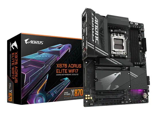 GIGABYTE X870 AORUS ELITE WIFI7 Carte Mère - Gigabyte - Carte mère - visuel 1