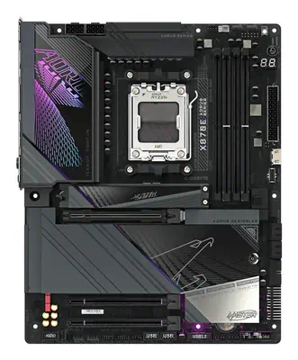 X870E AORUS MASTER Carte Mère - Prend en charge les processeurs AMD Ryzen 9000, 16+2+2 phases VRM nu - Gigabyte - Carte mère - visuel 2