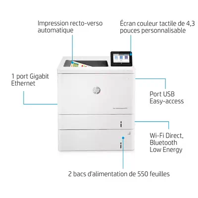 HP Color LaserJet Enterprise M555x - Imprimante Laser - visuel 9
