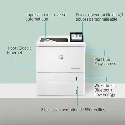 HP Color LaserJet Enterprise M555x - Imprimante Laser - visuel 10