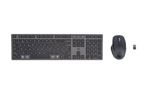 Ensemble clavier et souris sans fil rechargeables multi-appareils HP 720 - Pack Clavier, souris - visuel 2