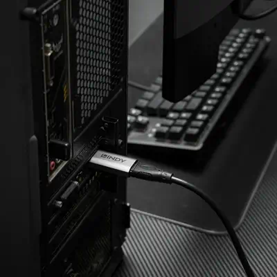 Lindy Convertisseur actif DisplayPort vers HDMI 8K60Hz - Connectique - visuel 3