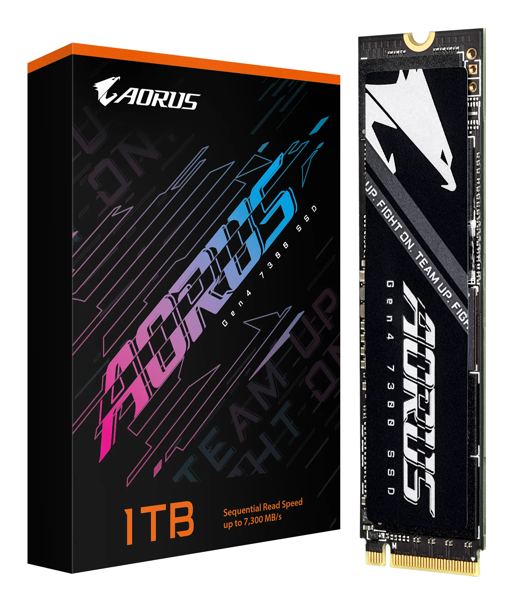 GIGABYTE AORUS Gen4 7300 1 To M.2 PCI Express 4.0 NVMe 3D TLC NAND - Gigabyte - Disque dur SSD - visuel 4