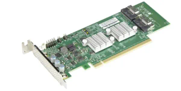 Supermicro AOC-SLG4-4E4T-O carte et adaptateur d'interfaces Interne PCIe - Composant - visuel 1