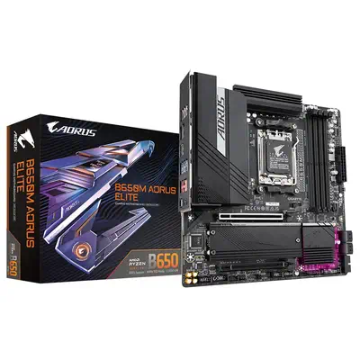 B650M AORUS ELITE Carte mère - Compatible avec les processeurs AMD Ryzen 9000, VRM 12+2+2 phases, ju - Gigabyte - visuel 1