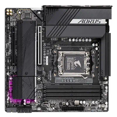B650M AORUS ELITE Carte mère - Compatible avec les processeurs AMD Ryzen 9000, VRM 12+2+2 phases, ju - Gigabyte - visuel 3