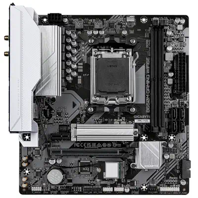 B650M GAMING WIFI6E Carte Mère - Processeurs AMD Ryzen Série 9000, VRM 5+2+2 phases, jusqu'à 6400 MH - Gigabyte - Carte mère - visuel 2