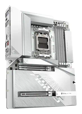 B850 AORUS STEALTH ICE Carte Mère – Processeurs AMD Ryzen série 9000, VRM numérique 14+2+2 phases, j - Gigabyte - Carte mère - visuel 4