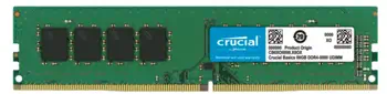 Comparaison Crucial CB16GU3200 module de mémoire 8 Go 1 x 8 Go DDR4 3200 MT/s 288-pin DIMM