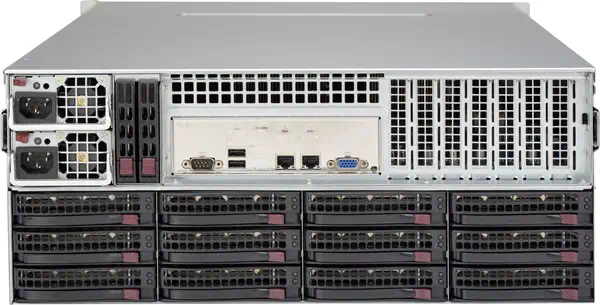 Supermicro CSE-847BA-R1K23LPB unité centrale Rack Noir 1200 W - Boitier - visuel 2