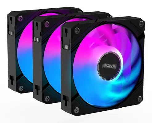 AORUS EZ CHAIN FAN 120 (3-Pack) - Gigabyte - Refroidissement PC - visuel 3