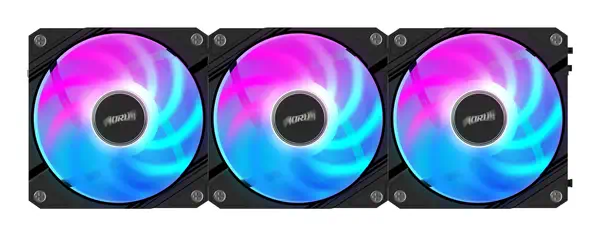 AORUS EZ CHAIN FAN 120 (3-Pack) - Gigabyte - Refroidissement PC - visuel 2