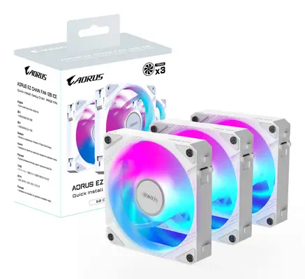 AORUS EZ CHAIN FAN 120 ICE - Gigabyte - Refroidissement PC - visuel 7