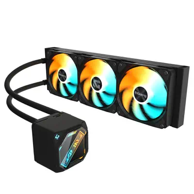 GAMING 360 Refroidisseur Liquide pour CPU - 3x120 mm Ventilateurs ARGB, Mécanisme d'emboîtement coul - Gigabyte - Refroidissement PC - visuel 4