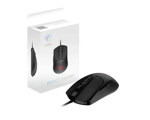 MSI FORGE GM100 souris Gaming Ambidextre USB Type-A Optique 6400 DPI - Souris - visuel 5