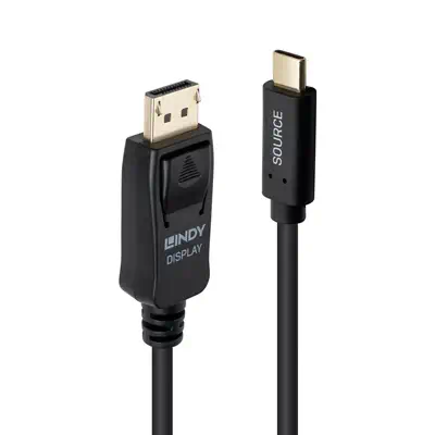Câble adaptateur USB Type C vers DisplayPort 4K60 avec HDR, 3m - Lindy - Connectique - visuel 1