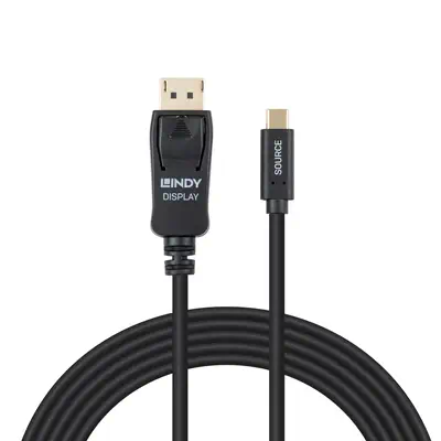 Câble adaptateur USB Type C vers DisplayPort 4K60 avec HDR, 3m - Lindy - Connectique - visuel 2