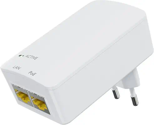 Microconnect MC-POEINJ-EU adaptateur et injecteur PoE 10 Gigabit Ethernet 48 V - Accessoire Réseau - visuel 1