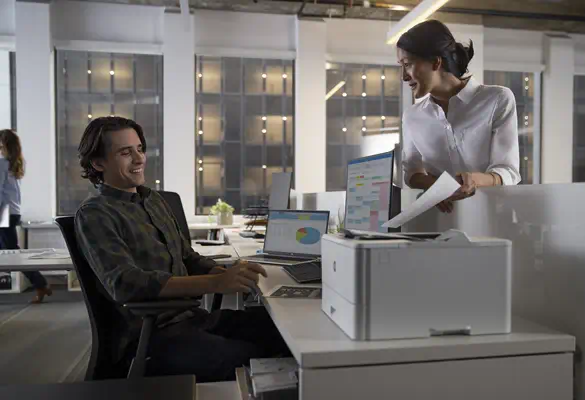 HP LaserJet Enterprise M406dn - Imprimante Laser - visuel 3